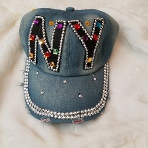 David and Young NY rhinestone cap